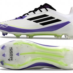 Adidas F50 ELITE FG Negro Blanco Zapatos De Futbol