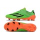 Alta calidad Adidas F50 ELITE FG Verde Naranja Zapatos De Futbol