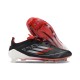 Mejor calidad  Adidas F50 ELITE FG Hombre Negro y Rojo Zapatos De Futbol