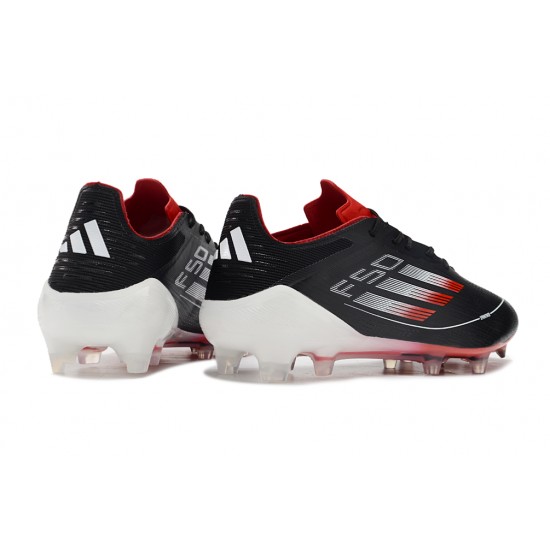 Mejor calidad  Adidas F50 ELITE FG Hombre Negro y Rojo Zapatos De Futbol