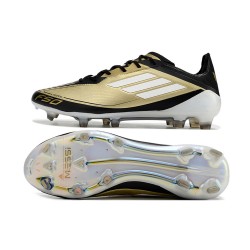 Adidas F50 ELITE FG Hombre Oro Negro Zapatos De Futbol
