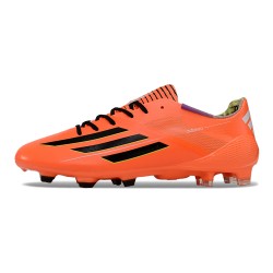 Adidas F50 ELITE FG Naranja Negro Hombre Zapatos De Futbol