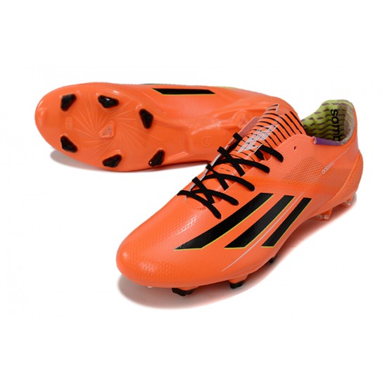 Alta calidad Adidas F50 ELITE FG Naranja Negro Hombre Zapatos De Futbol