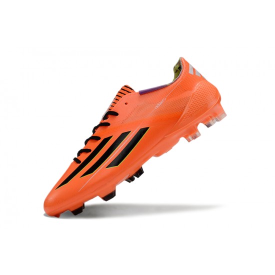 Alta calidad Adidas F50 ELITE FG Naranja Negro Hombre Zapatos De Futbol