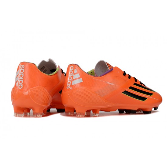 Alta calidad Adidas F50 ELITE FG Naranja Negro Hombre Zapatos De Futbol