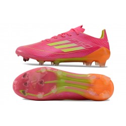 Adidas F50 ELITE FG Rosa y Naranja Hombre Zapatos De Futbol