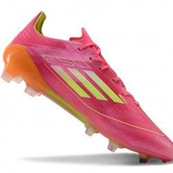 Adidas F50 ELITE FG Rosa y Naranja Hombre Zapatos De Futbol