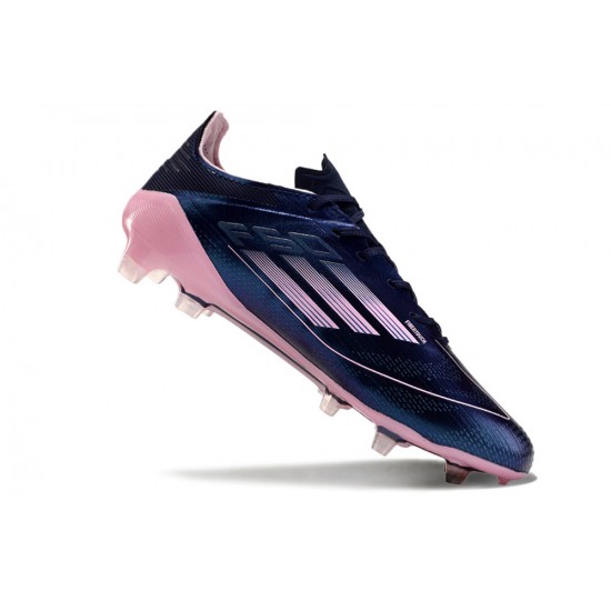 Alta calidad Adidas F50 ELITE FG Púrpura y Rosa Hombre Zapatos De Futbol
