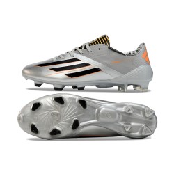 Adidas F50 ELITE FG Plata y Negro Zapatos De Futbol