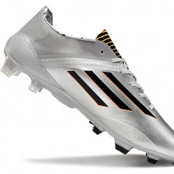 Adidas F50 ELITE FG Plata y Negro Zapatos De Futbol