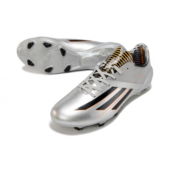Calidad superior  Adidas F50 ELITE FG Plata y Negro Zapatos De Futbol