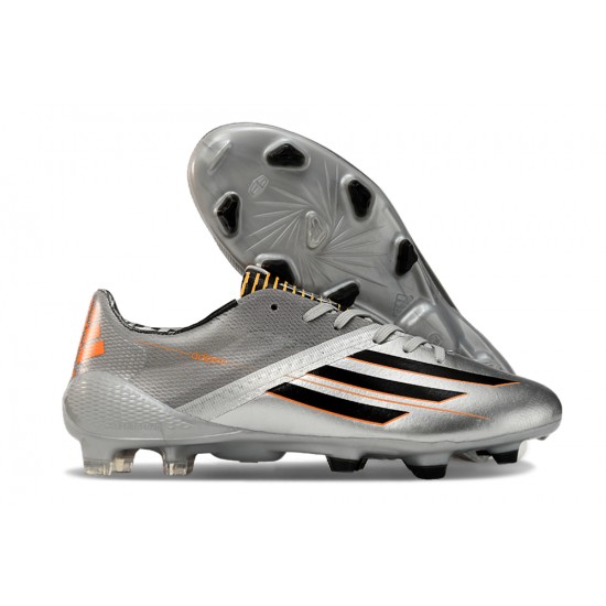 Calidad superior  Adidas F50 ELITE FG Plata y Negro Zapatos De Futbol
