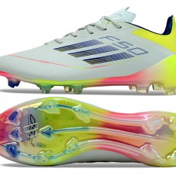 Adidas F50 ELITE FG Blanco Chartreuse Zapatos De Futbol