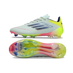 Adidas F50 ELITE FG Blanco Chartreuse Zapatos De Futbol