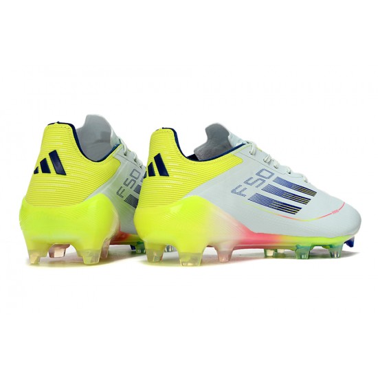 Comprar ahora  Adidas F50 ELITE FG Blanco Chartreuse Zapatos De Futbol