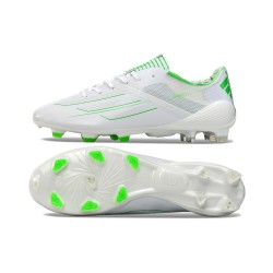 Adidas F50 ELITE FG Blanco Verde Low cut Zapatos De Futbol