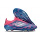 Calidad superior  Adidas F50 Elite Laceless FG Azul Rosa Low cut Zapatos De Futbol