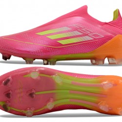 Adidas F50 Elite Laceless FG Rosa Naranja Zapatos De Futbol