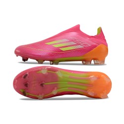 Adidas F50 Elite Laceless FG Rosa Naranja Zapatos De Futbol