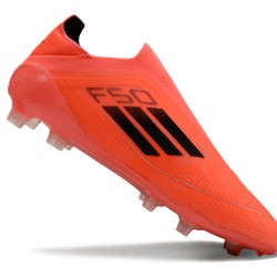 Adidas F50 Elite Laceless FG Shoelace Naranja Hombre Zapatos De Futbol