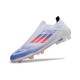 Mejor calidad  Adidas F50 Elite Laceless FG Shoelace Blanco Azul Zapatos De Futbol