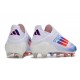 Mejor calidad  Adidas F50 Elite Laceless FG Shoelace Blanco Azul Zapatos De Futbol