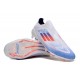 Mejor calidad  Adidas F50 Elite Laceless FG Shoelace Blanco Azul Zapatos De Futbol