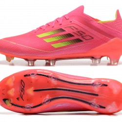 Adidas F50 FG Rosa Rojo Hombre Low cut Zapatos De Futbol