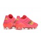 Mejor calidad  Adidas F50 FG Rosa Rojo Hombre Low cut Zapatos De Futbol