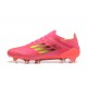 Mejor calidad  Adidas F50 FG Rosa Rojo Hombre Low cut Zapatos De Futbol