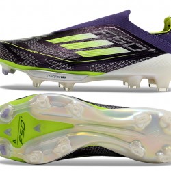Adidas F50 FG Púrpura y Negro Hombre/Mujer Zapatos De Futbol