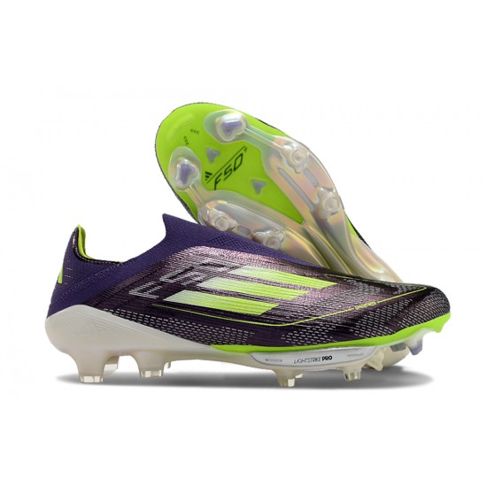 Calidad superior  Adidas F50 FG Púrpura y Negro Hombre/Mujer Zapatos De Futbol