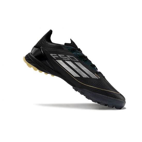Calidad superior  Adidas F50 PRO TF Negro Oro Zapatos De Futbol