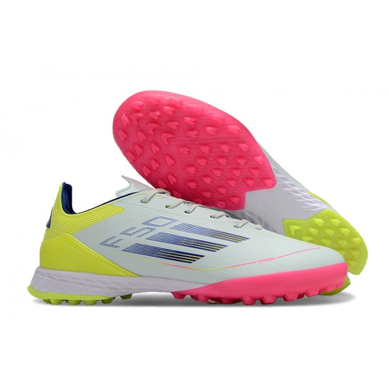 Calidad superior  Adidas F50 PRO TF Rosa Blanco Zapatos De Futbol