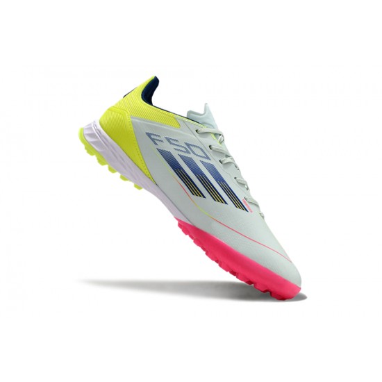 Calidad superior  Adidas F50 PRO TF Rosa Blanco Zapatos De Futbol