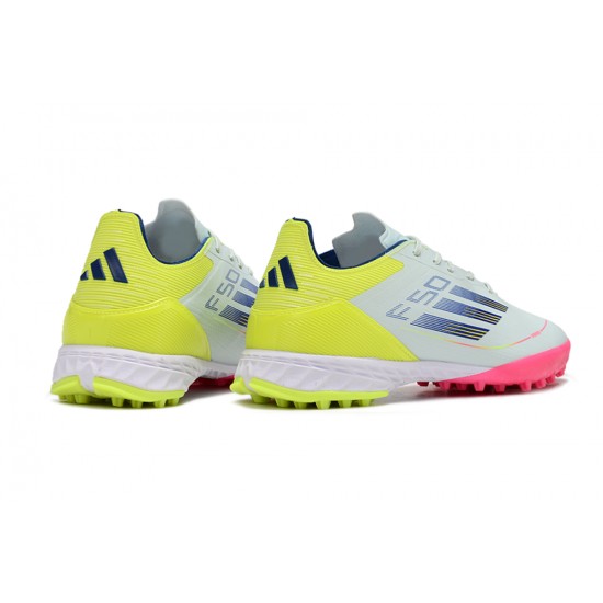 Calidad superior  Adidas F50 PRO TF Rosa Blanco Zapatos De Futbol