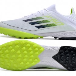 Adidas F50 PRO TF Blanco Verde Zapatos De Futbol