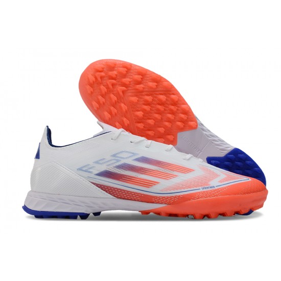 Explorar  Adidas F50 PRO TF Blanco Naranja Hombre Zapatos De Futbol