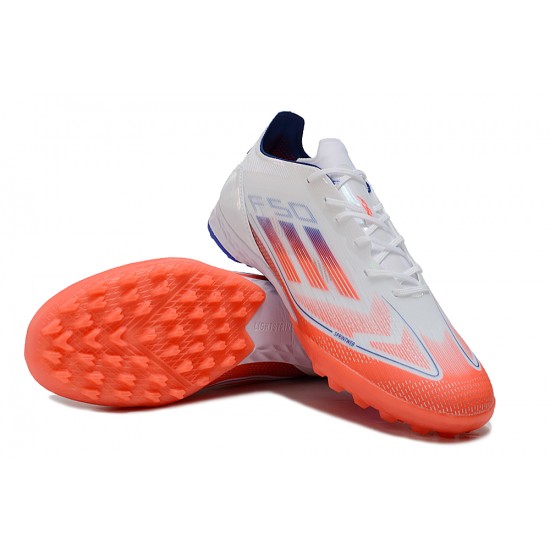 Explorar  Adidas F50 PRO TF Blanco Naranja Hombre Zapatos De Futbol