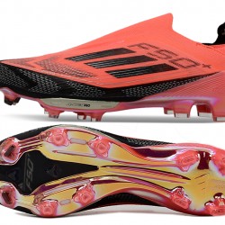 Mujer Adidas F50 FG Rojo Negro Zapatos De Futbol