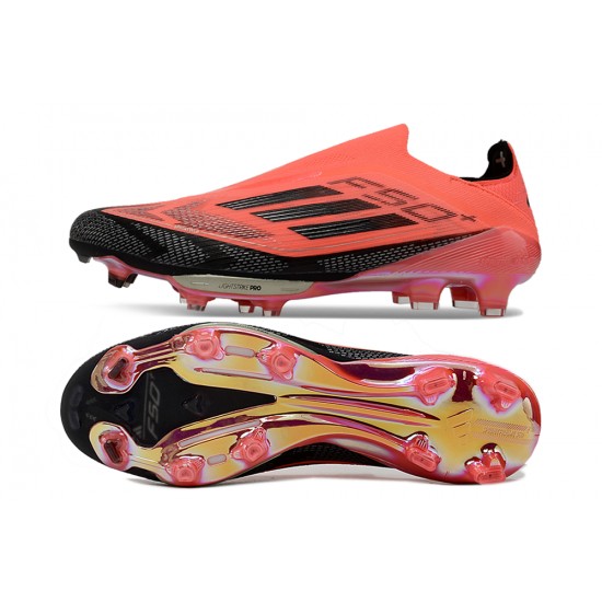 Calidad superior  Mujer Adidas F50 FG Rojo Negro Zapatos De Futbol