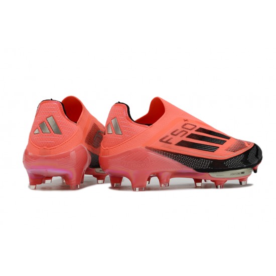 Calidad superior  Mujer Adidas F50 FG Rojo Negro Zapatos De Futbol