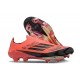 Calidad superior  Mujer Adidas F50 FG Rojo Negro Zapatos De Futbol