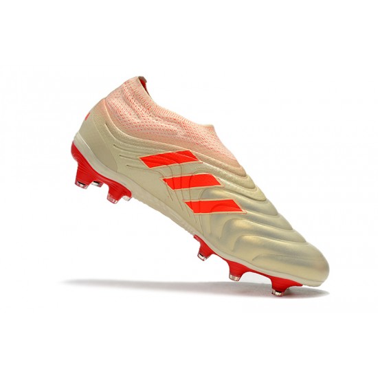 Descubrir  Botas de fútbol Adidas Copa 19 FG Champán Rojo