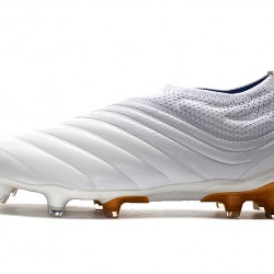Botas de fútbol Adidas Copa 19 FG Blanco Dorado 