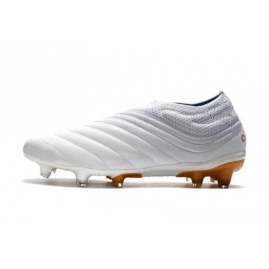 Tienda  Botas de fútbol Adidas Copa 19 FG Blanco Dorado