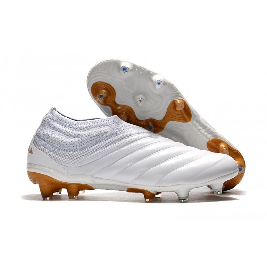 Tienda  Botas de fútbol Adidas Copa 19 FG Blanco Dorado