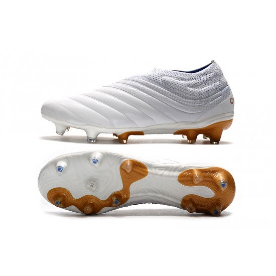 Tienda  Botas de fútbol Adidas Copa 19 FG Blanco Dorado
