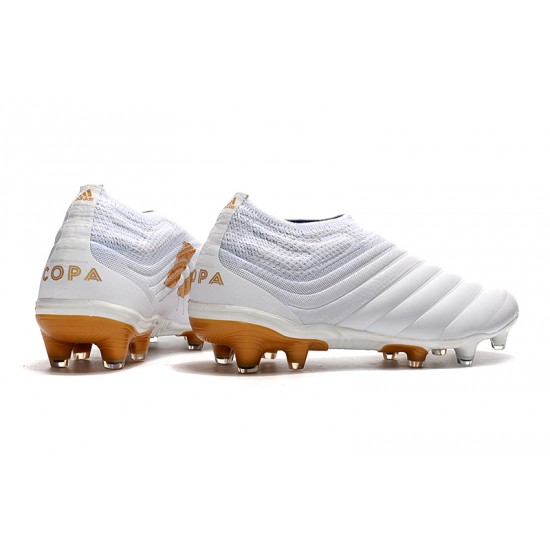 Tienda  Botas de fútbol Adidas Copa 19 FG Blanco Dorado
