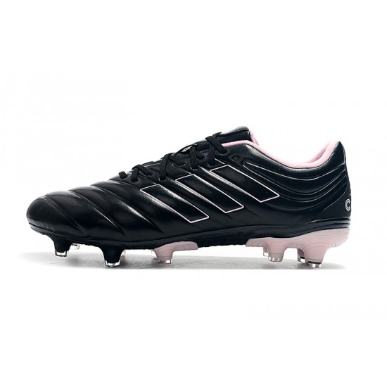 Alta calidad Botas de fútbol Adidas Copa 19.4 FG Negro Rosado